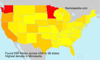 Surname Reitan in USA Surname Reitan in USA
