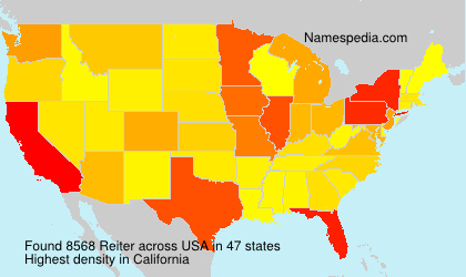 Surname Reiter in USA Surname Reiter in USA