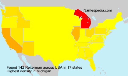 Surname Reiterman in USA Surname Reiterman in USA