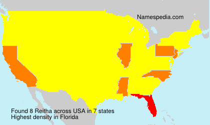 Surname Reitha in USA Surname Reitha in USA