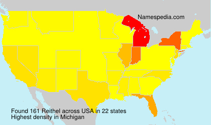 Surname Reithel in USA Surname Reithel in USA