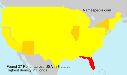 Surname Reitor in USA Surname Reitor in USA
