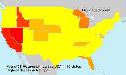 Surname Reizenstein in USA Surname Reizenstein in USA
