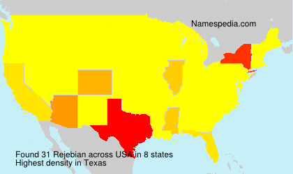 Surname Rejebian in USA Surname Rejebian in USA
