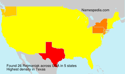 Surname Rejmaniak in USA Surname Rejmaniak in USA