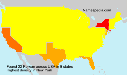 Surname Rejwan in USA Surname Rejwan in USA