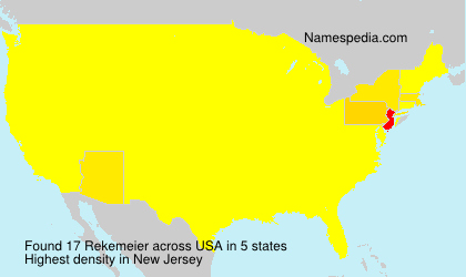 Surname Rekemeier in USA Surname Rekemeier in USA