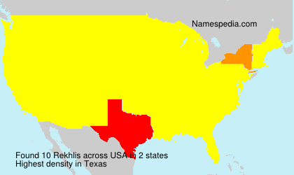 Surname Rekhlis in USA Surname Rekhlis in USA