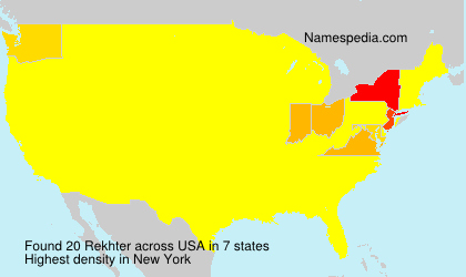 Surname Rekhter in USA Surname Rekhter in USA