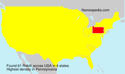 Surname Rekitt in USA Surname Rekitt in USA