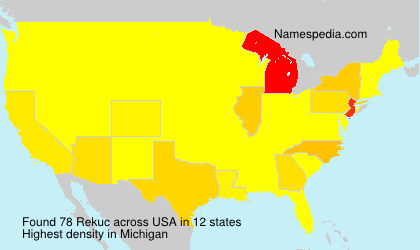 Surname Rekuc in USA Surname Rekuc in USA