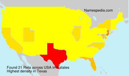 Surname Rela in USA Surname Rela in USA