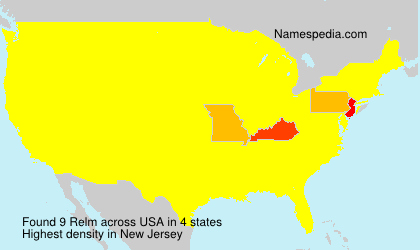 Surname Relm in USA Surname Relm in USA