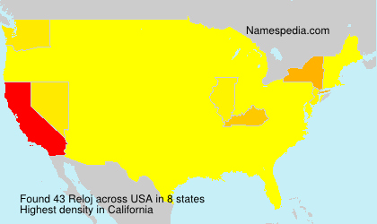 Surname Reloj in USA Surname Reloj in USA