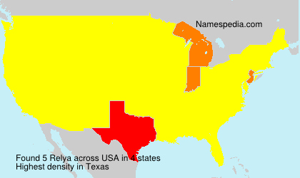 Surname Relya in USA Surname Relya in USA