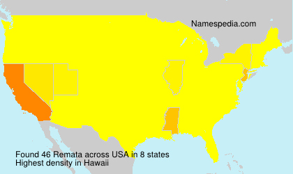 Surname Remata in USA Surname Remata in USA