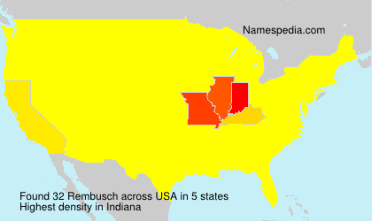 Surname Rembusch in USA Surname Rembusch in USA