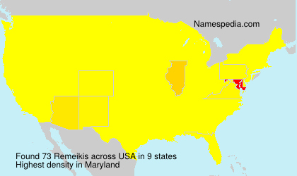 Surname Remeikis in USA Surname Remeikis in USA