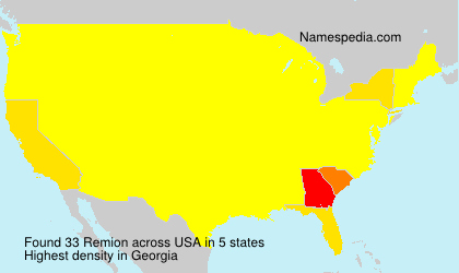 Surname Remion in USA