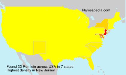 Surname Remlein in USA Surname Remlein in USA