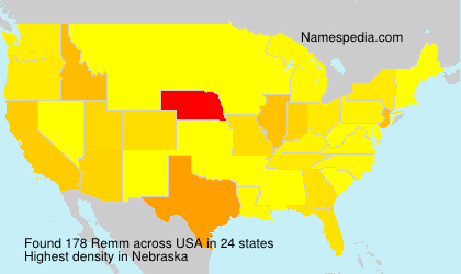 Surname Remm in USA Surname Remm in USA