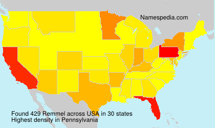 Surname Remmel in USA Surname Remmel in USA