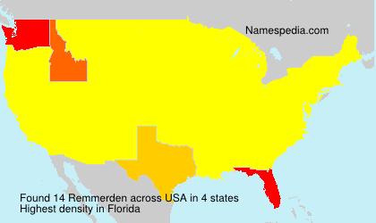 Surname Remmerden in USA Surname Remmerden in USA