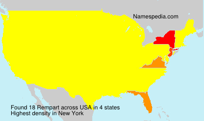 Surname Rempart in USA Surname Rempart in USA