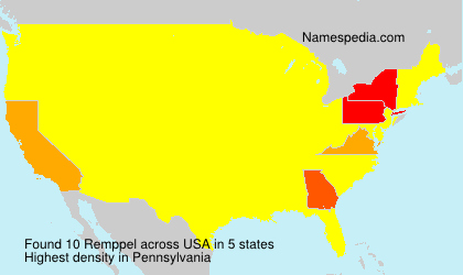Surname Remppel in USA Surname Remppel in USA