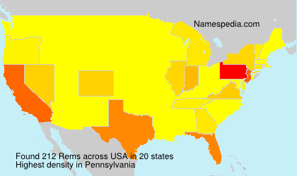 Surname Rems in USA Surname Rems in USA