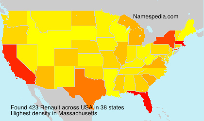 Surname Renault in USA Surname Renault in USA