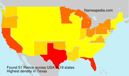 Surname Rence in USA Surname Rence in USA