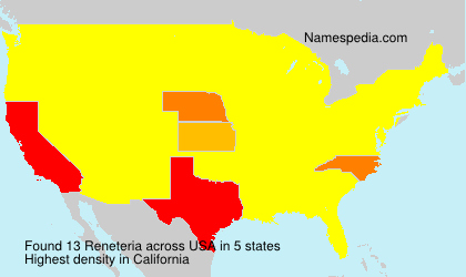 Surname Reneteria in USA Surname Reneteria in USA