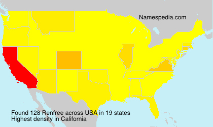 Surname Renfree in USA Surname Renfree in USA