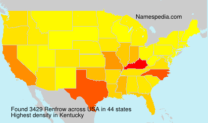 Surname Renfrow in USA Surname Renfrow in USA