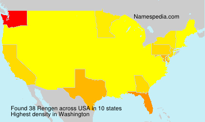 Surname Rengen in USA Surname Rengen in USA