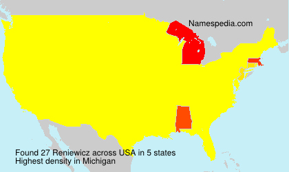 Surname Reniewicz in USA Surname Reniewicz in USA
