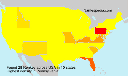 Surname Renkey in USA Surname Renkey in USA