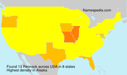 Surname Rennack in USA Surname Rennack in USA