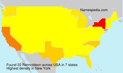 Surname Rennoldson in USA Surname Rennoldson in USA