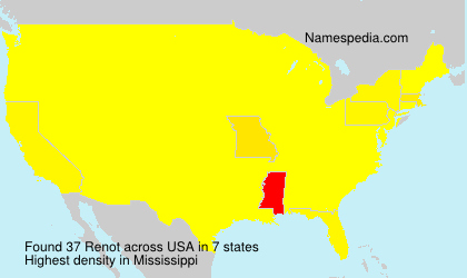 Surname Renot in USA Surname Renot in USA