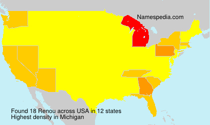 Surname Renou in USA