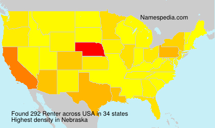 Surname Renter in USA Surname Renter in USA