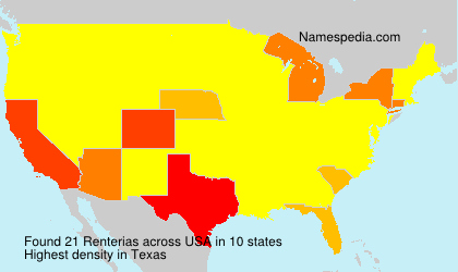 Surname Renterias in USA Surname Renterias in USA