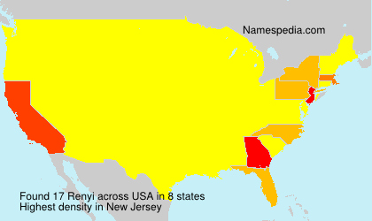 Surname Renyi in USA Surname Renyi in USA