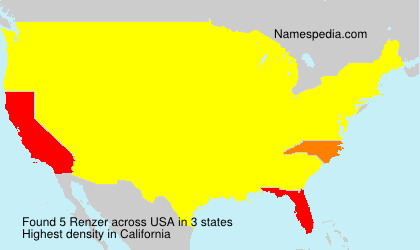 Surname Renzer in USA Surname Renzer in USA