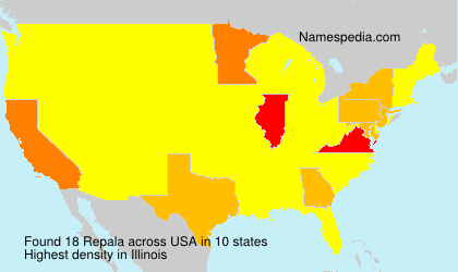 Surname Repala in USA Surname Repala in USA