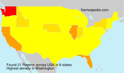 Surname Repenn in USA Surname Repenn in USA