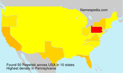 Surname Repetski in USA Surname Repetski in USA