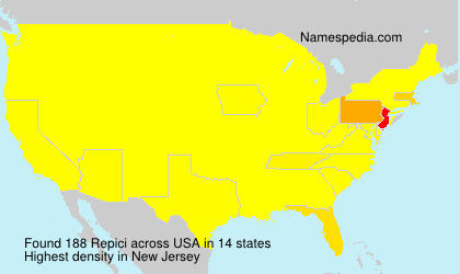 Surname Repici in USA Surname Repici in USA